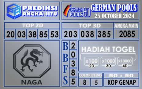 PREDIKSI GERMAN 25 OCTOBER 2024