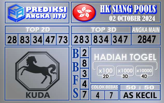 PREDIKSI HK SIANG 02 OCTOBER 2024