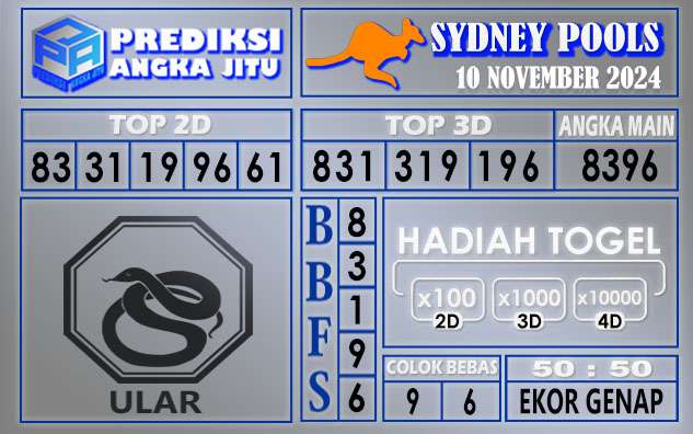 PREDIKSI SYDNEY 10 NOVEMBER 2024