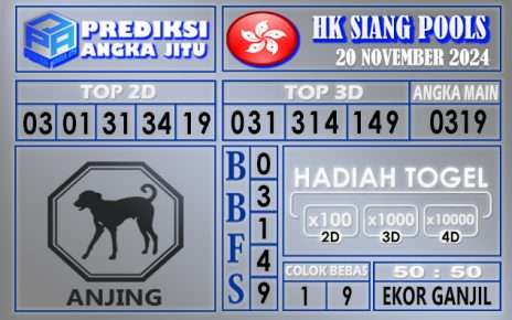 Prediksi HK Siang 20 November 2024