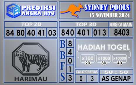 Prediksi Sydney 15 November 2024