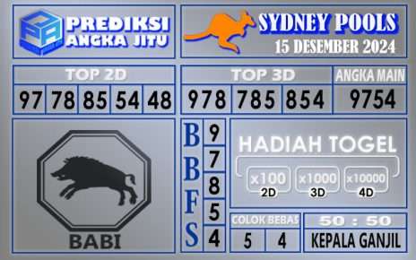 PREDIKSI SYDNEY 15 DESEMBER 2024