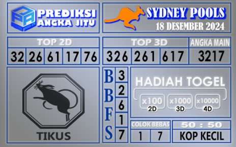 PREDIKSI SYDNEY 18 DESEMBER 2024