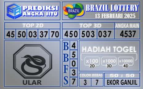 PREDIKSI BRAZIL TGL 13 FEBRUARI 2025