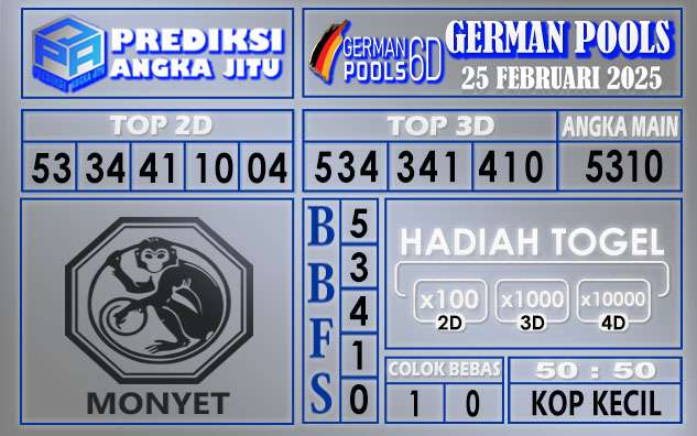 PREDIKSI GERMAN 25 FEBRUARI 2025