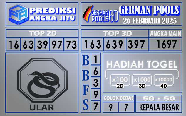 PREDIKSI GERMAN 26 FEBRUARI 2025