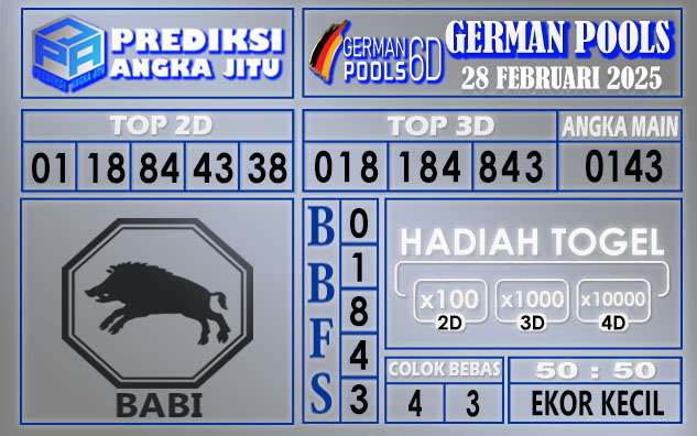 PREDIKSI GERMAN 28 FEBRUARI 2025