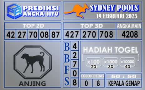 PREDIKSI SYDNEY 19 FEBRUARI 2025