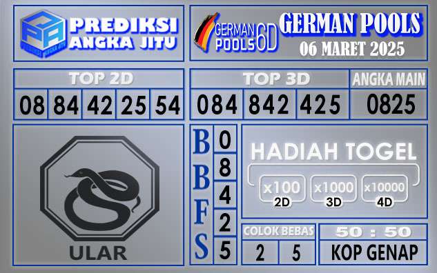 PREDIKSI GERMAN 06 MARET 2025