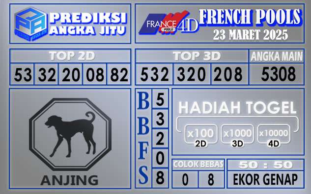 PRERDIKSI FRENCH 23 MARET 2025